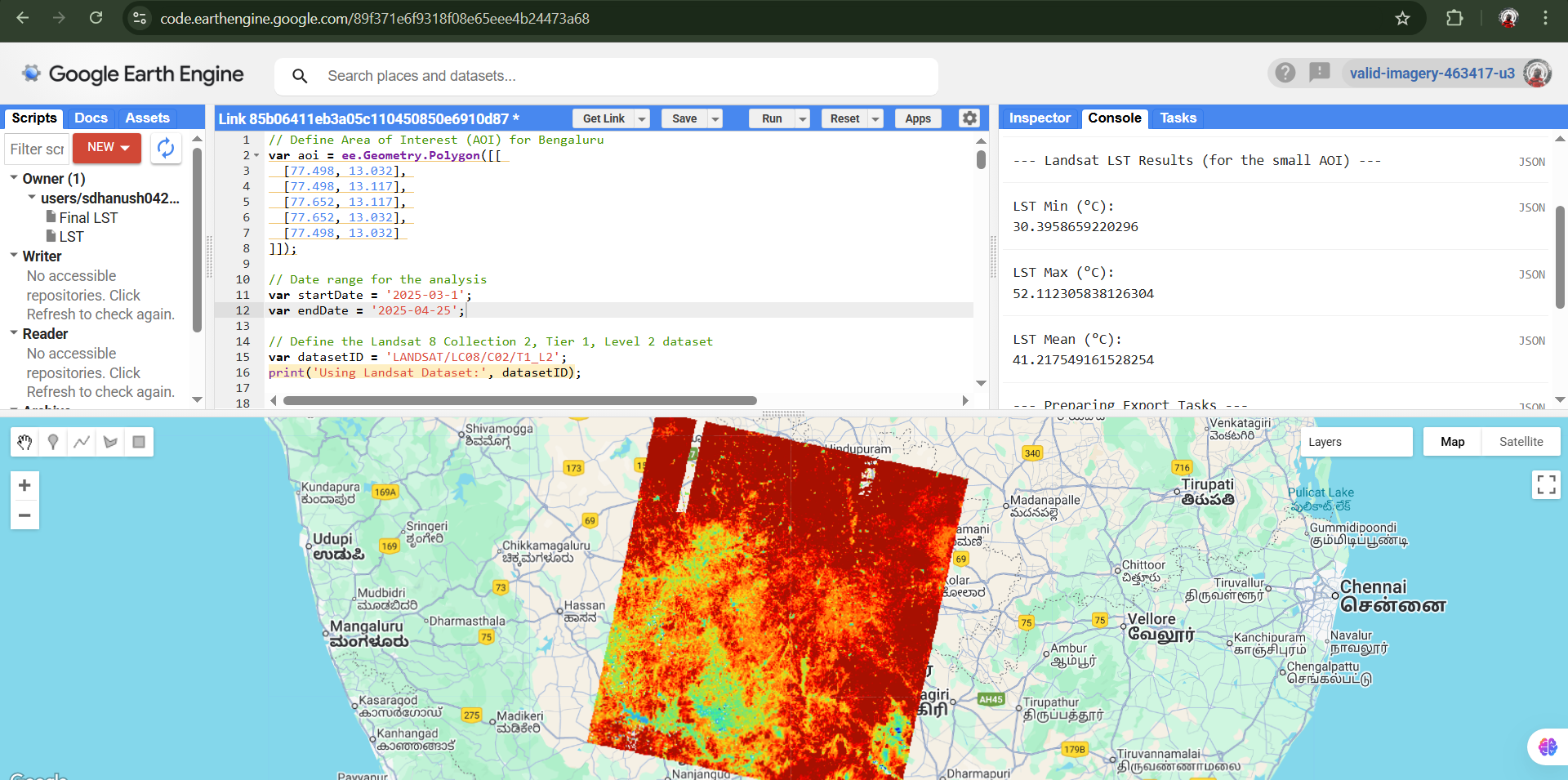 Urban Heat Stress Analysis in Bengaluru